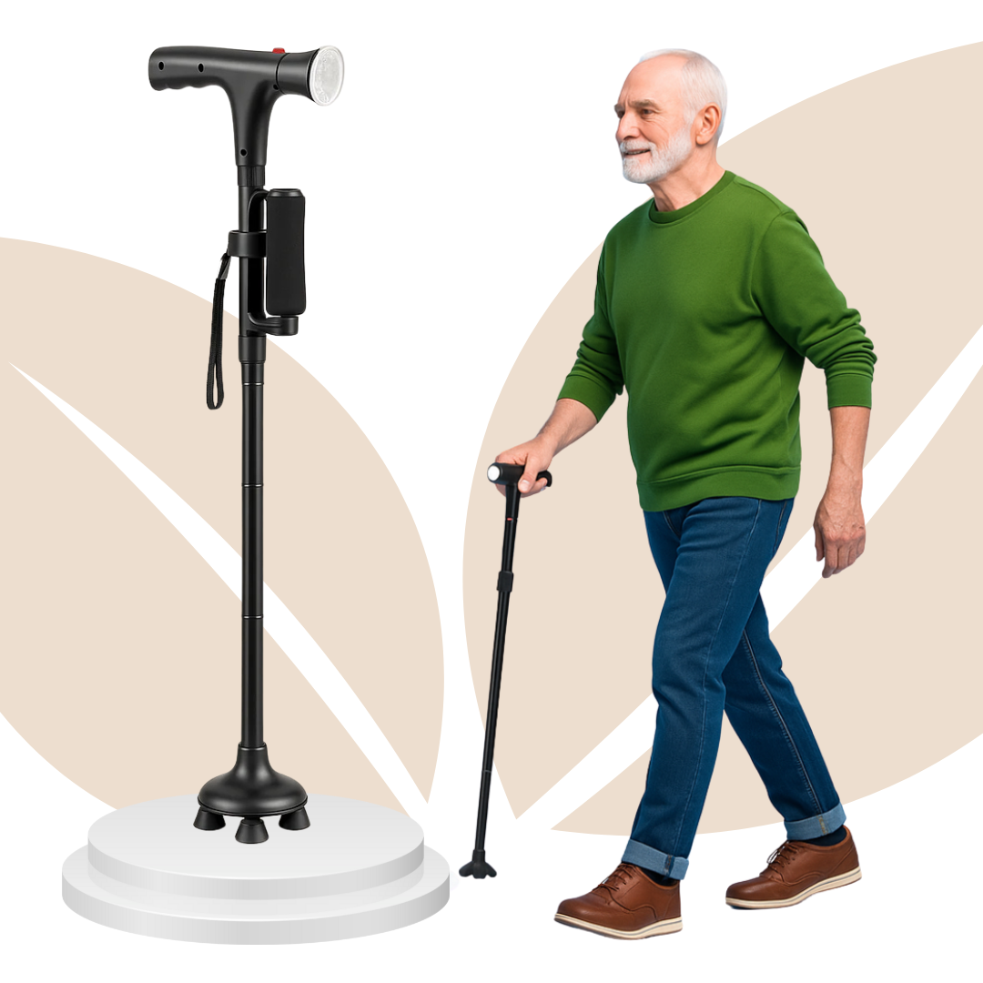 BalanceGuard Elite -  Walking stick, Folding Canes for Seniors & Adults