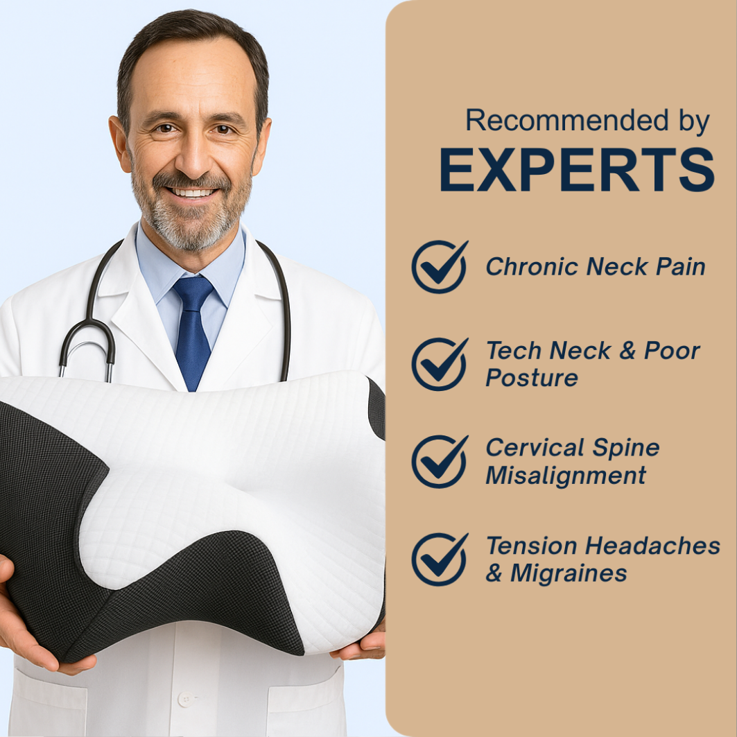 DreamLift™ Neck Pillow - Orthopedic Cervical Pillow Memory Foam
