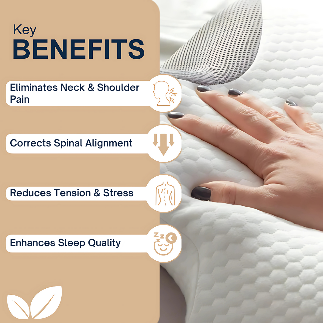 DreamLift™ Neck Pillow - Orthopedic Cervical Pillow Memory Foam