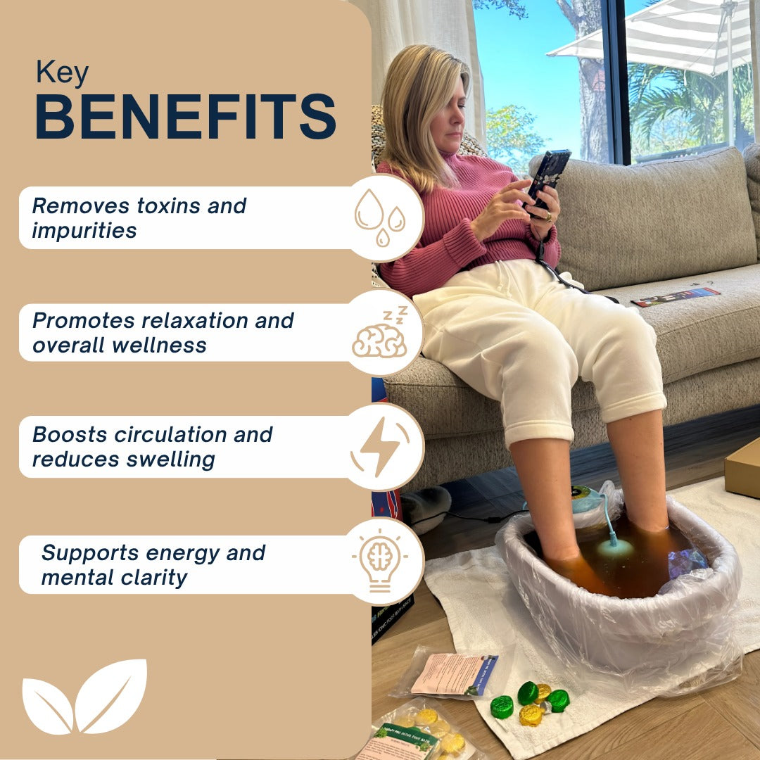VitaSole™ Ionic Foot Spa (Upgraded) Home Detox & Energy Boost