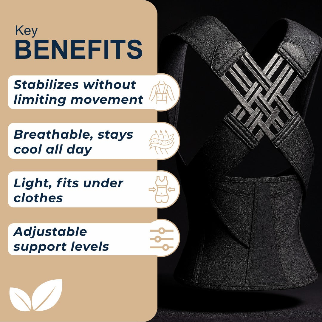RelievaBack™ Posture Corrector, Back Brace for Back Straighten and Posture Correction