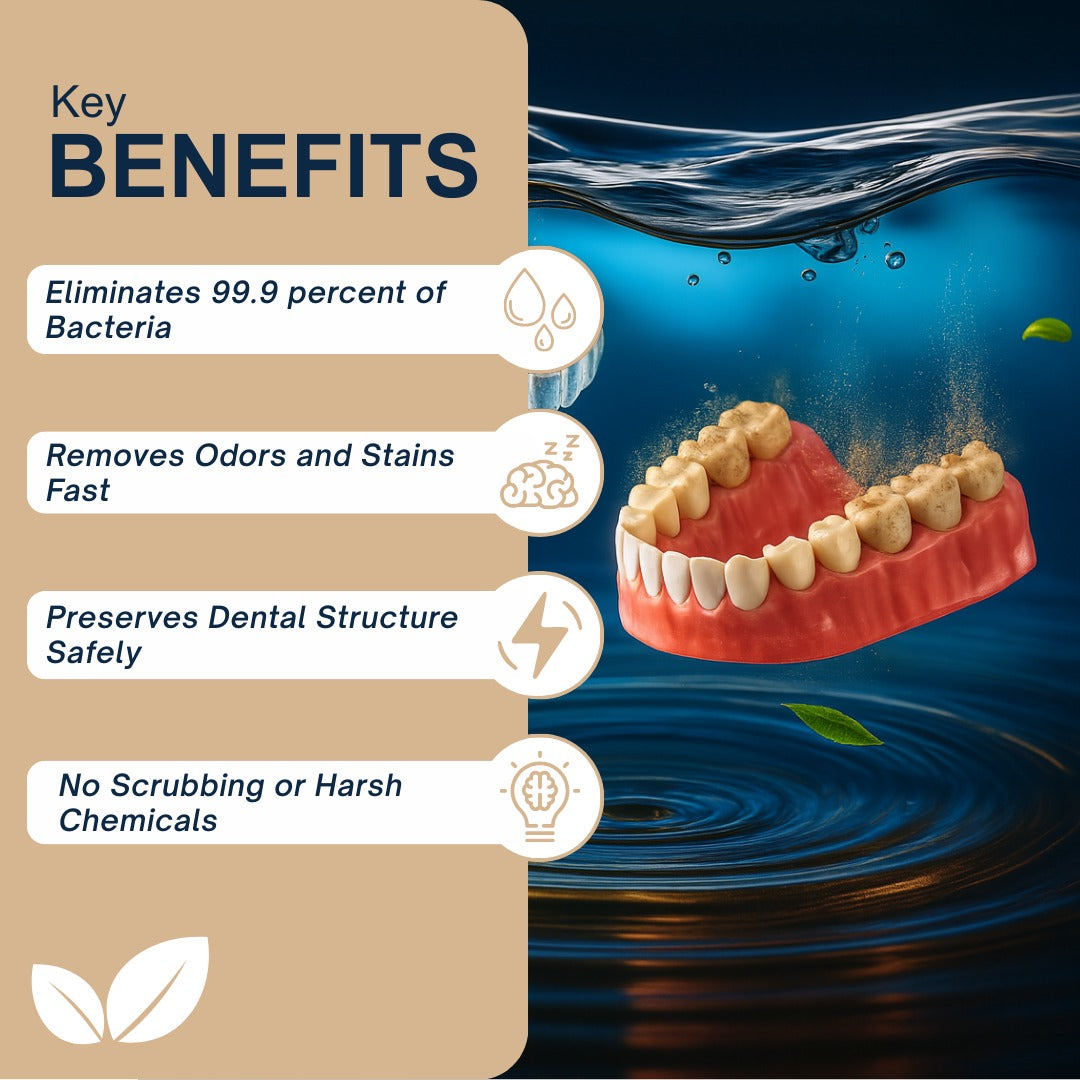 GlowGuard™ - Ultrasonic Cleaning Machine for Dentures, Retainers, Invisilgn e Dental devices